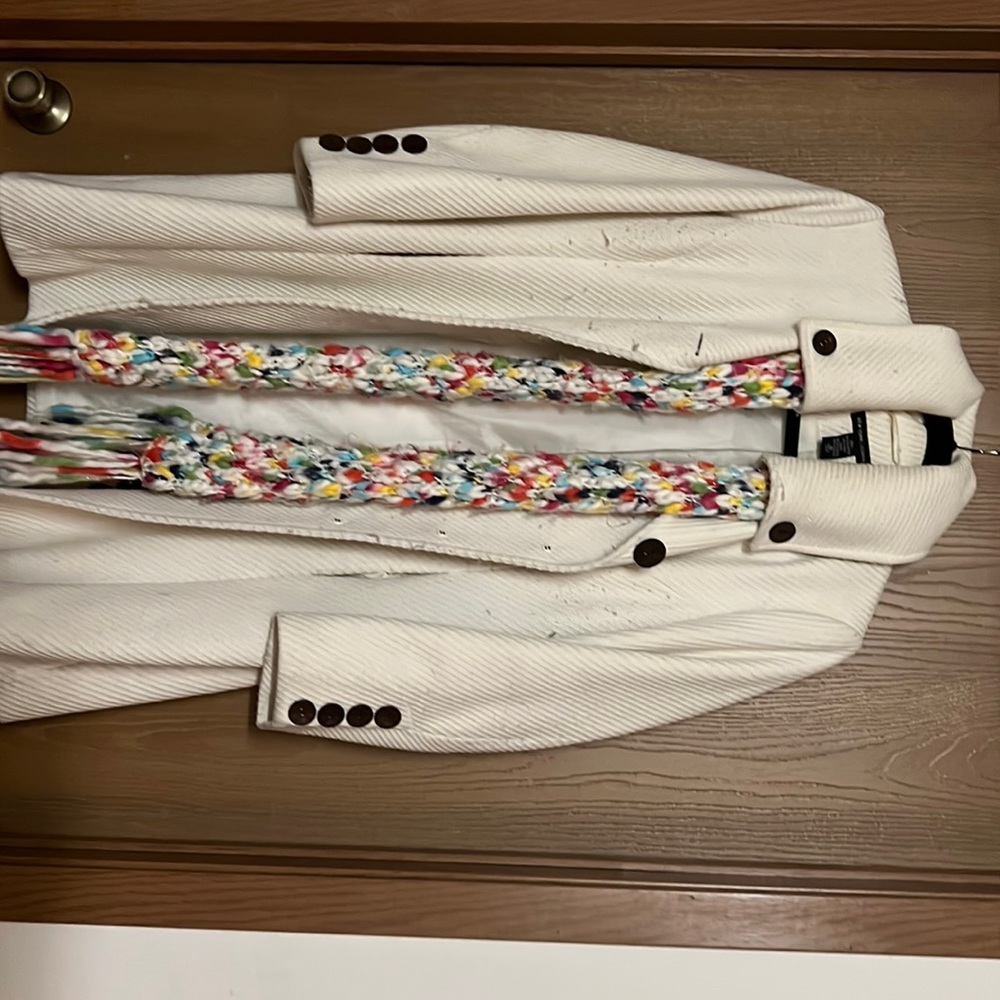 Winter white dress coat size 18